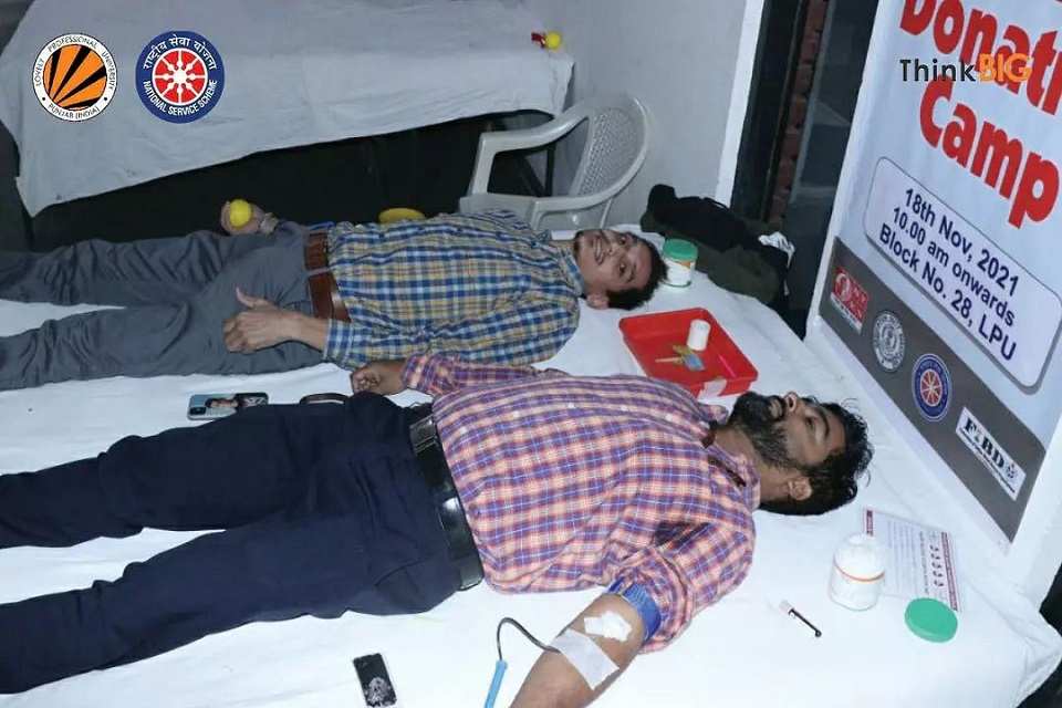 LPU-NSS Organized a Blood Donation Camp in LPU Campus