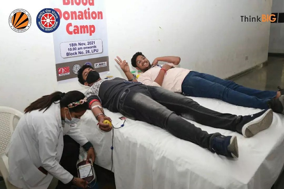 LPU-NSS Organized a Blood Donation Camp in LPU Campus