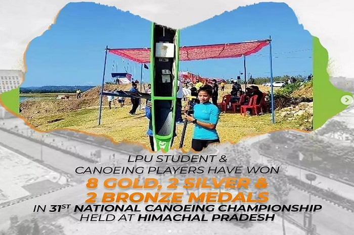 LPU Students won 12 Bronze Medals in National Canoeing Championship