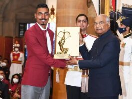 LPU STUDENT & a PARALYMPIAN Nishad Kumar honoured with Arjuna Award from President of India