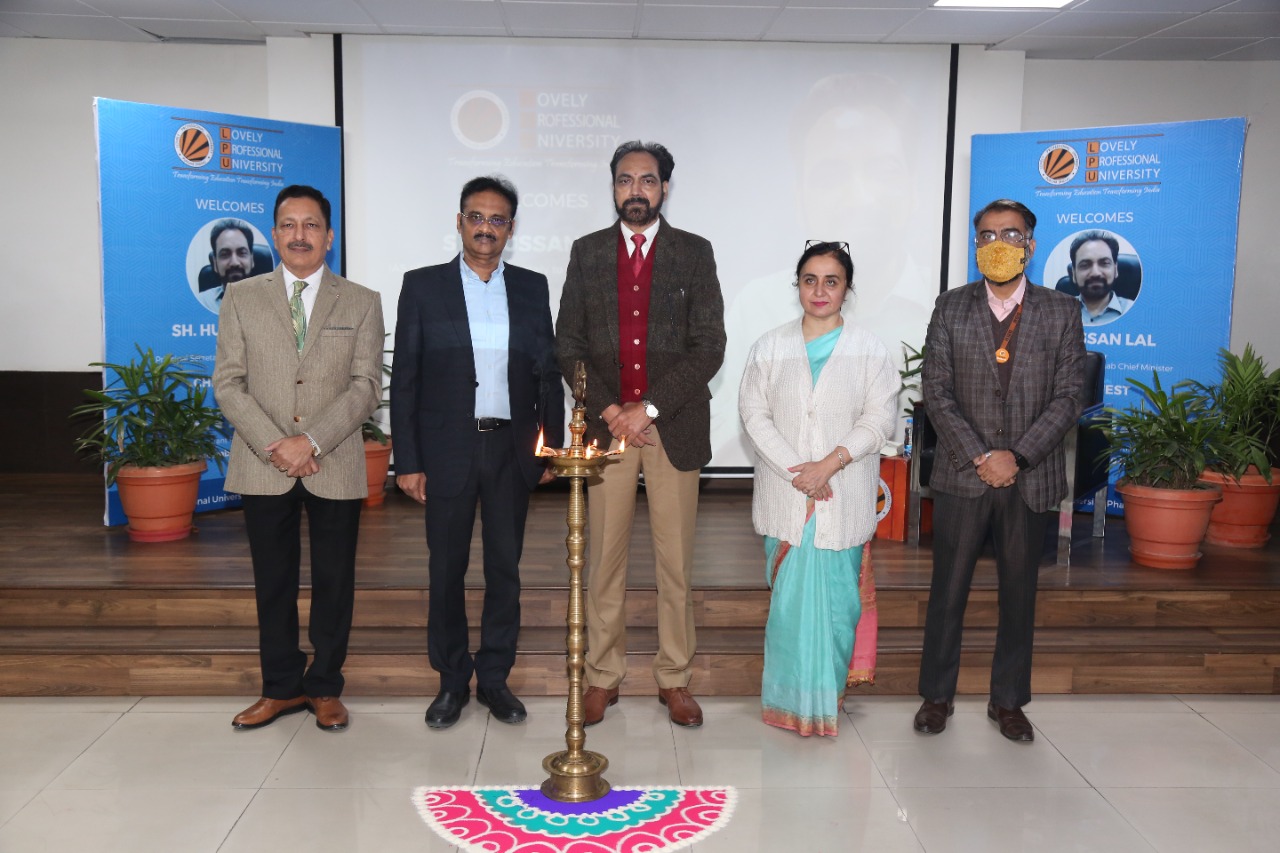 Principal Secretary to CM Punjab, Mr Hussan Lal, inaugurated Research Grant Proposal Writing Workshop at LPU Campus