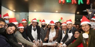 LPU School of Hotel Management & Tourism organized Cake-Mixing Ceremony