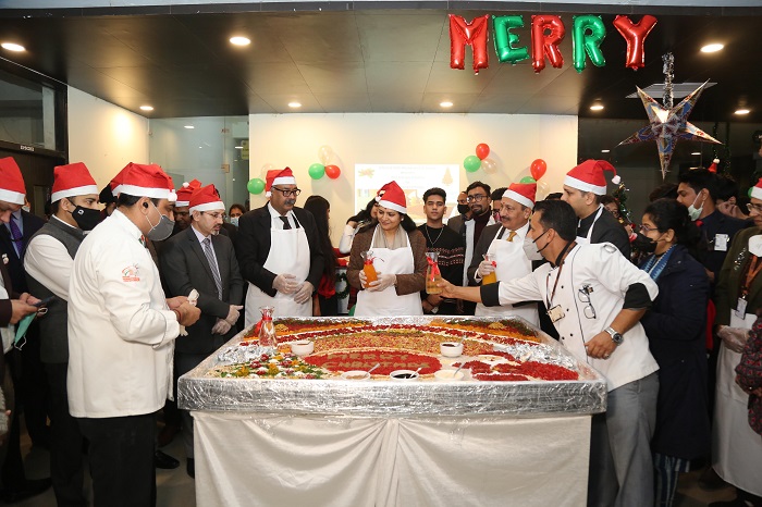 LPU School of Hotel Management & Tourism organized Cake-Mixing Ceremony