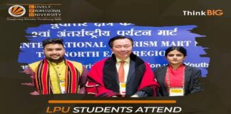 LPU Students Attend International Tourism Mart in Nagaland