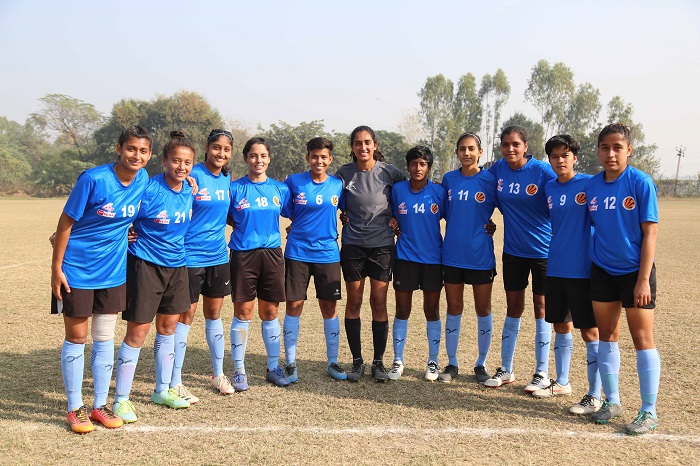 LPU’s Women Footballers crushed Agra University by 7 Goals