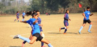 LPU’s Women Footballers crushed Agra University by 7 Goals