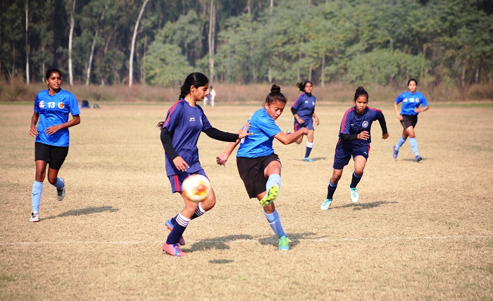 LPU’s Women Footballers crushed Agra University by 7 Goals