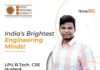 LPU student among India’s brightest Engineering minds!