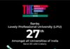 LPU ranked 27th amongst all Universities of India!