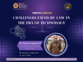 Webinar on ‘Challenges Faced by the Law in the Era of Technology’ organised by ‘GRIFFIN’