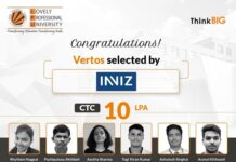 12 LPU CSE Vertos placed at a Bangalore Based Startup InViz AI!