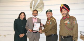 India’s NCC Alumni Association honoured LPU Chancellor & Pro Chancellor with its Membership