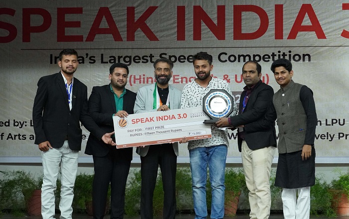 Finale of India’s largest tri-lingual Elocution Competition ‘Speak India 3.0’ held at LPU