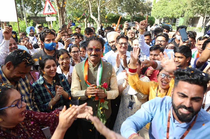 LPU Family accorded Warm-Welcome to New Rajya Sabha Member Chancellor Mr Ashok Mittal