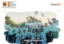 LPU's Baseball athletes bagged the gold medal at a national level tournament in Hyderabad!