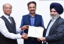 LPU Chancellor Mr Ashok Mittal honoured with Certificate of Election to Rajya Sabha