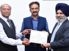 LPU Chancellor Mr Ashok Mittal honoured with Certificate of Election to Rajya Sabha