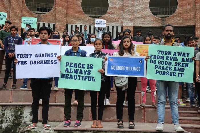 LPU Students organized World Peace Rally at the Campus