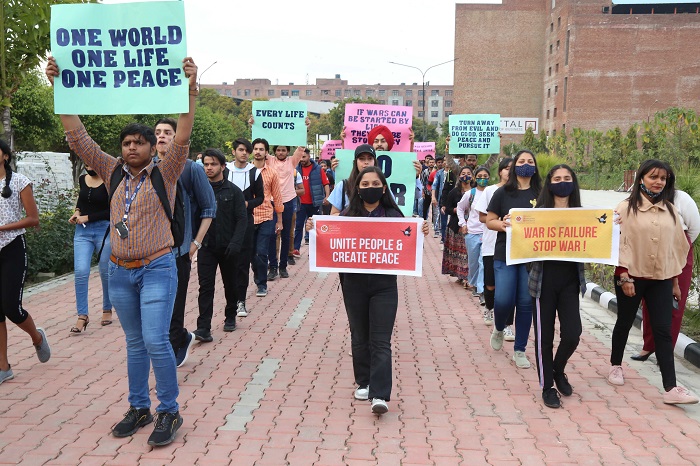 LPU Students organized World Peace Rally at the Campus