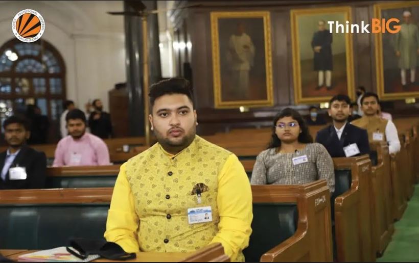 LPU Student Aryan Sachdeva Represented Rajasthan in National Youth Parliament 2022