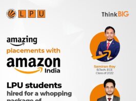 Vertos getting placed at Amazon India LPU Edition!