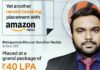 LPU student placed with a package of 40 LPA at Amazon!