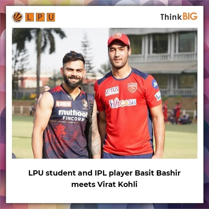 LPU B.A. (Hons) student has been selected as a net bowler for Punjab Kings