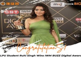 LPU Student Ruhi Singh wins IWM Buzz Digital Award