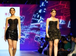 LPU Students of Fashion Design presenting their ensembles at Delhi