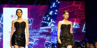 LPU Students of Fashion Design presenting their ensembles at Delhi