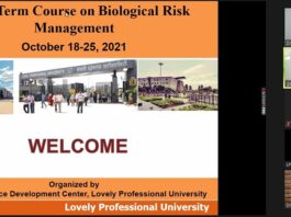 Short Term Course on Biological Risk Management