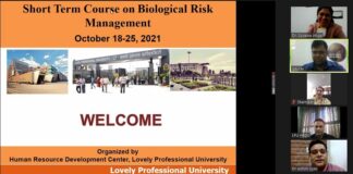 Short Term Course on Biological Risk Management