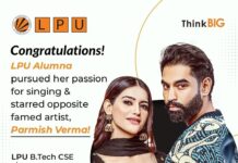 LPU Alumna Naiqra in a music video with Parmish Verma
