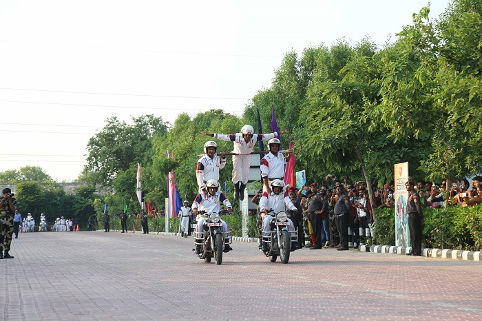 LPU hosted “BSF Janbaaz Motorcycle Show” to celebrate India’s 75 Years of Independence