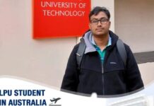 LPU student embarked on his journey to Australia