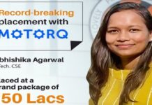 LPU Verto placed at Motorq at a package of INR 50 lakhs!