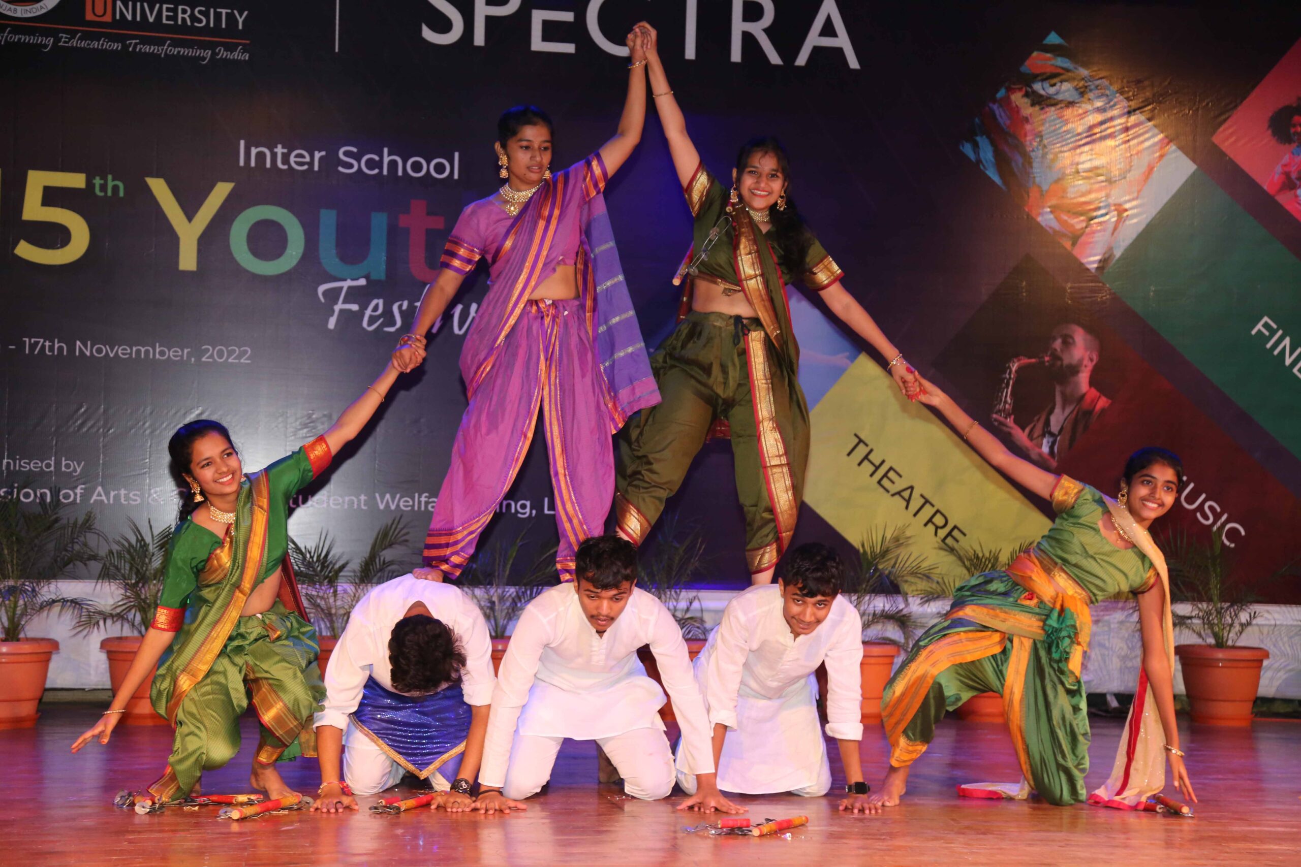 Students-of-LPU-performing-cultural-dance-of-the-region-during-concluding-day-of-mega-cultural-fest-‘Spectra-at-LPU-campus-2