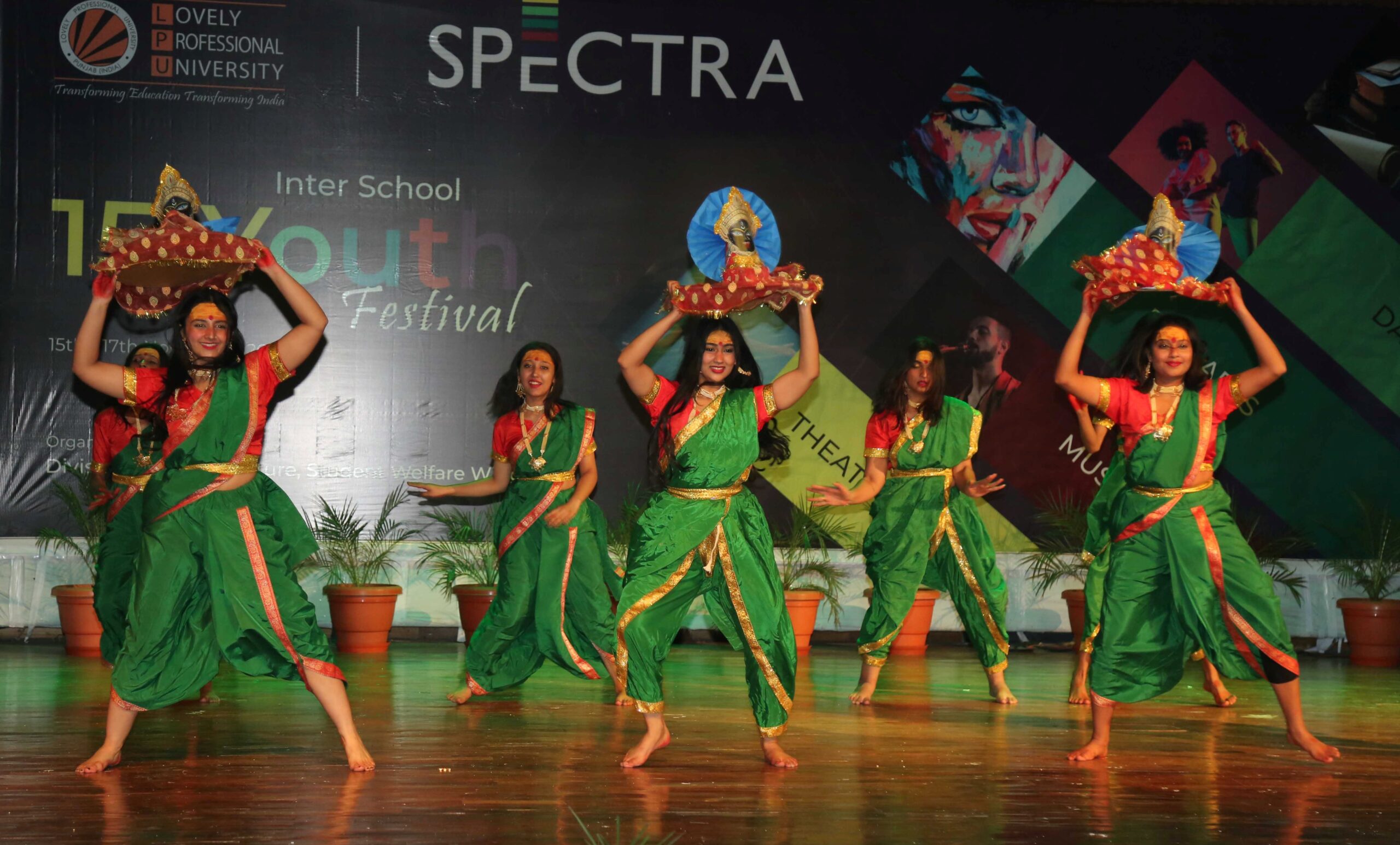 Students-of-LPU-performing-cultural-dance-of-the-region-during-concluding-day-of-mega-cultural-fest-‘Spectra-at-LPU-campus-4