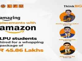 3 LPU Verto placed at Amazon at a package of INR 45.86 Lakhs!