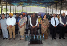 LPU Chancellor Dr Ashok Kumar Mittal, Pro Chancellor Rashmi Mittal and all the staff members paying homage to Late former Chief Minister of Punjab Sardar Parkash Singh Badal at LPU campus