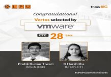 Two LPU CSE Vertos placed at a package of INR 28 LPA! LPU Vertos placed at a package of INR 28 Lacs!