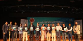 LPU Vice Chancellor Dr Preeti Bajaj and other delegates releasing research journal during(RAFAS)-2023