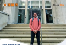 LPU student kick-started his journey at Nottingham Trent University, UK