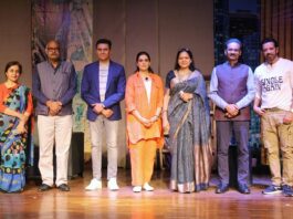 LPU Chancellor Dr Ashok Kumar Mittal, Pro Chancellor Rashmi Mittal, bollywood & theatre actor Anup Soni present along his team in a comic drama ‘My Wife’s 8th Vachan’ at LPU campus