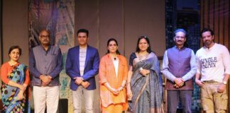 LPU Chancellor Dr Ashok Kumar Mittal, Pro Chancellor Rashmi Mittal, bollywood & theatre actor Anup Soni present along his team in a comic drama ‘My Wife’s 8th Vachan’ at LPU campus