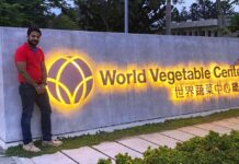 LPU’s Agriculture Entrepreneur Sumant Bindal looking cheerful on being invited at World Vegetable Center Consortium in Taiwan to make agricultural research & development activities