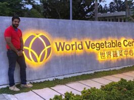 LPU’s Agriculture Entrepreneur Sumant Bindal looking cheerful on being invited at World Vegetable Center Consortium in Taiwan to make agricultural research & development activities