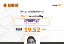 LPU Student secures a grand package of 19.52 Lacs at Synopsys LPU Student Karri N Ravi Teja Sai Ramlingeswara Reddy Secures a Grand Placement of 19.52 Lacs with Synopsys