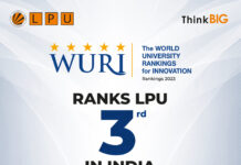 WURI 2023 ranks LPU 3rd in India among Global Top Innovative Universities WURI 2023 ranks LPU 3rd in India among Global Top Innovative Universities