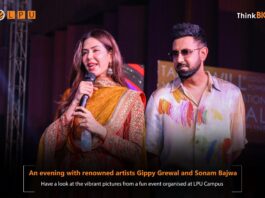 Star-Studded evening at lpu with Sonam Bajwa and Gippy Grewal